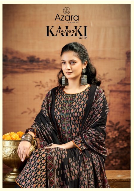 Kalki Advance Vol 5 By Radhika Jam Satin Dress Material 
